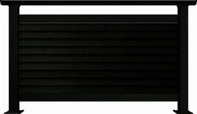 ↑ルシアス デッキフェンスB05型通風ガラリルーバー 12用T80_商品単体外観_XGB70547