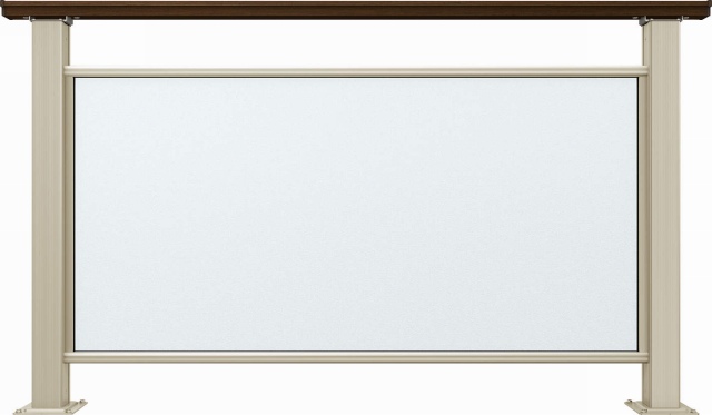 ↑ルシアス デッキフェンスB04型(ポリカーボネートパネル 12用T80_商品単体外観_XGH20546Z9