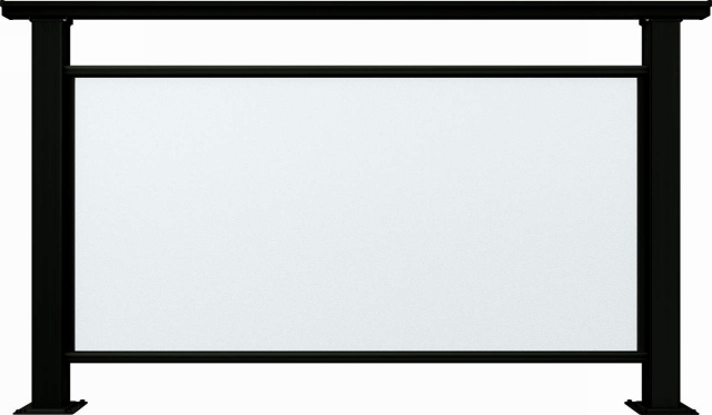 ↑ルシアス デッキフェンスB04型ポリカーボネートパネル 12用T80_商品単体外観_XGB70546