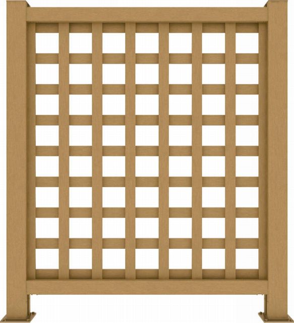 ↑リウッド デッキフェンス1型〈井桁格子 10用 T120 FD_945_XGFD0444A
