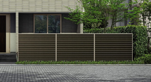 ↑ルシアス スクリーンフェンス R03型 横目隠し T160 W6H2_5925_XFSS0240W6