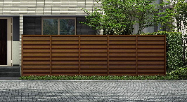 ↑ルシアス スクリーンフェンス R02型 通風ガラリルーバー T190 YF_6000_XFSS0210YF