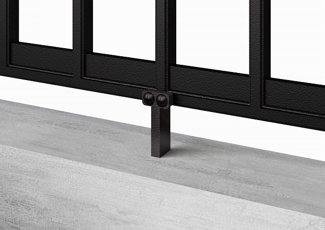 ↑シャローネ フェンス フィックス施工用取付部品下部_部分_XFXX0685B7