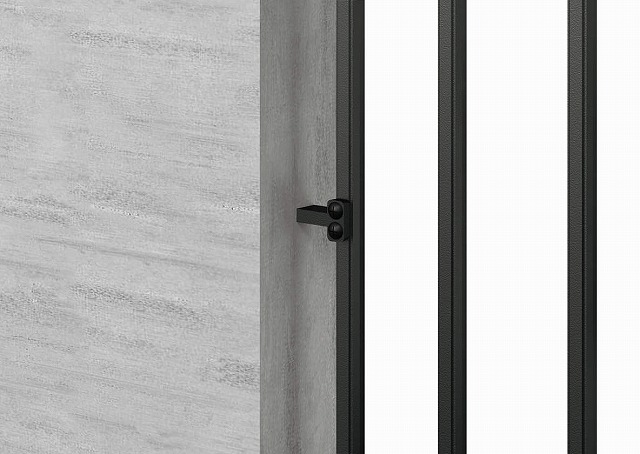 ↑シャローネ フェンス フィックス施工用取付部品側面_部分_XFXX0686OA