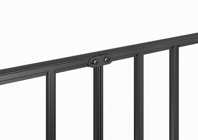 ↑シャローネ フェンス T60スライド自由柱施工(接続金具家屋側_部分_XFXX0666OA